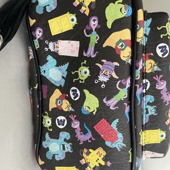 Loungefly Disney Parks Monsters Inc. Black Backpack and Wallet Set - Picture 5 of 7